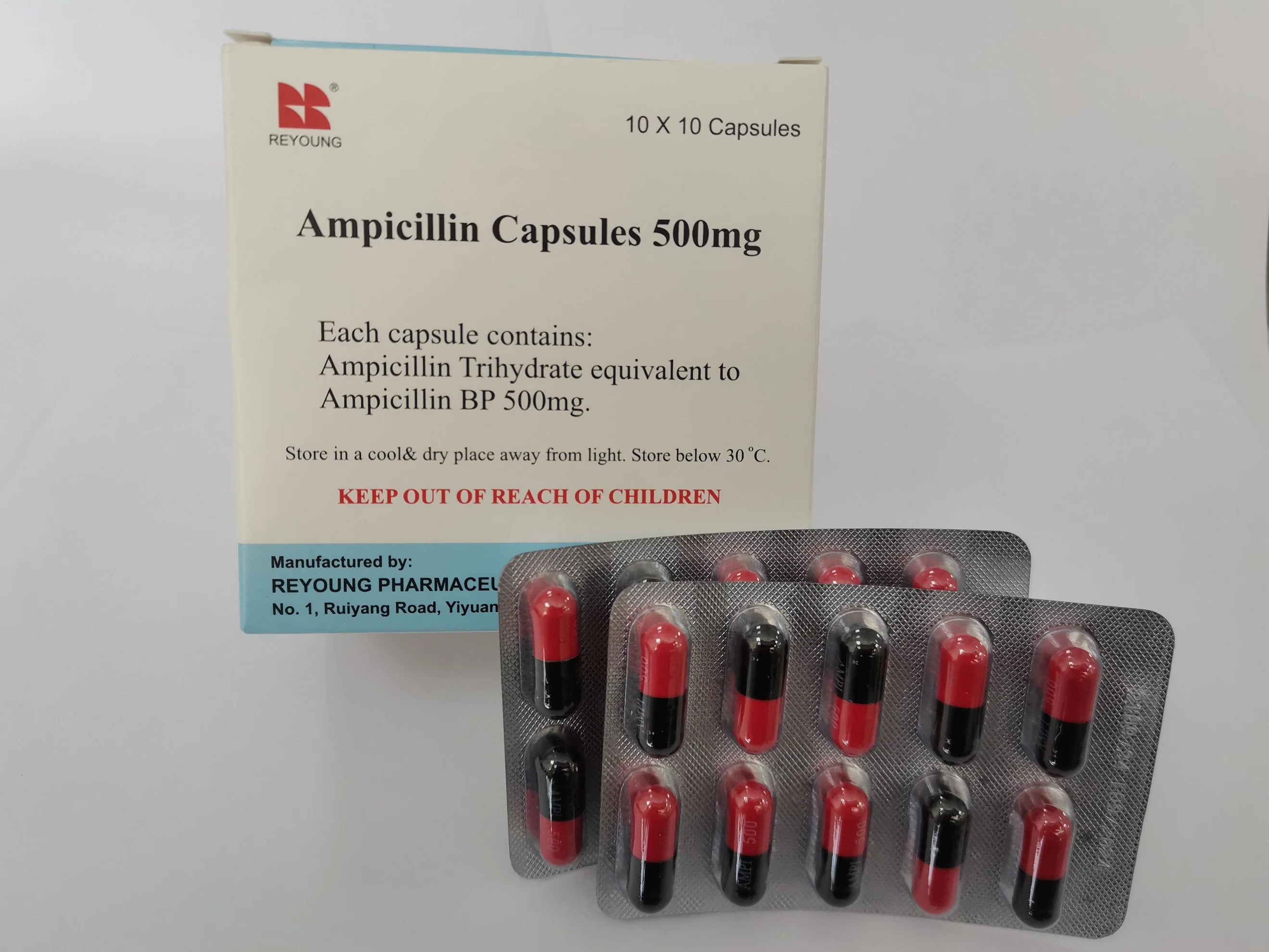 GMP Factory/Ampicillin Capsules 500mg/