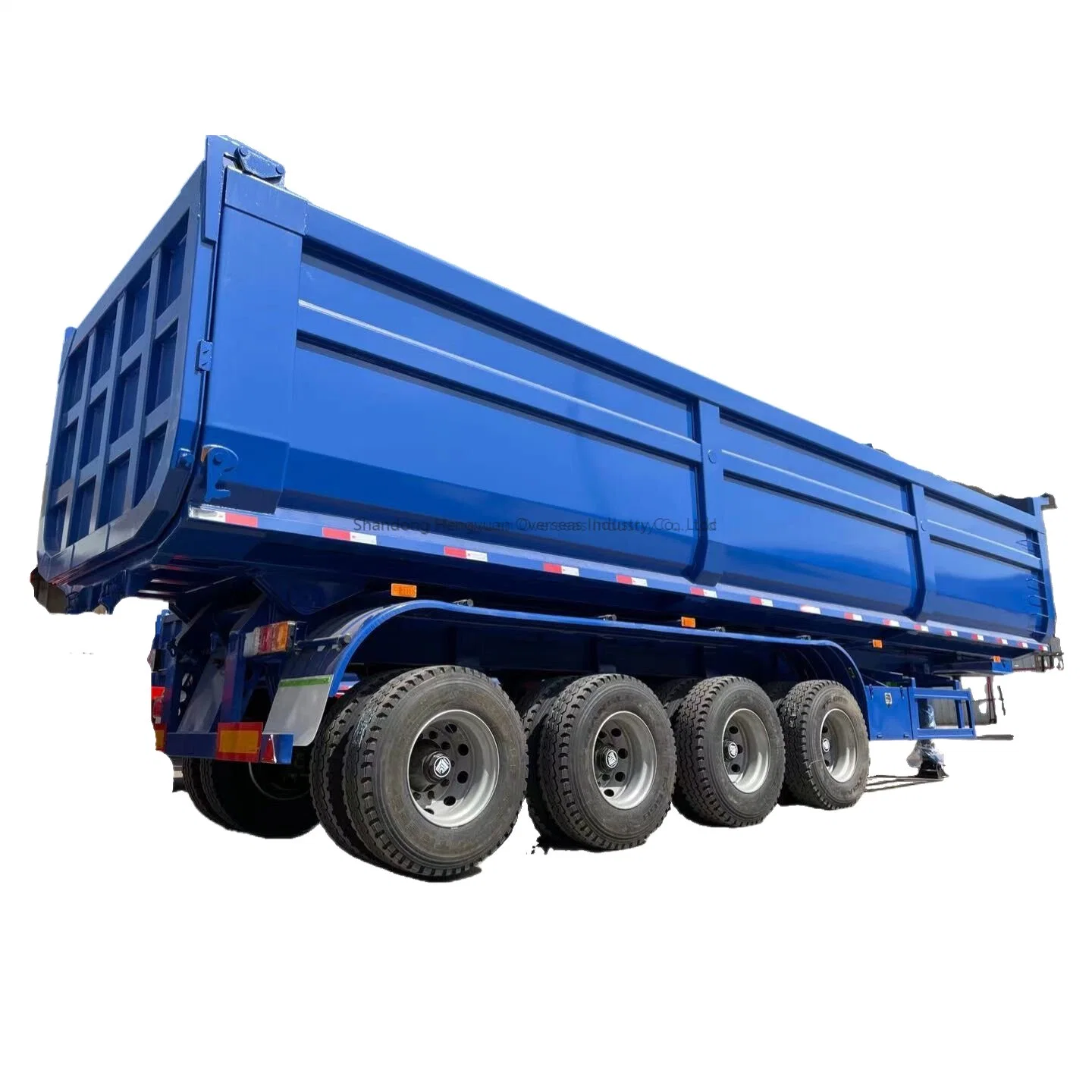 China Factory 3 Axle Strong Load Heavy Duty 150 Tons 45 Cubic Tipper Semi Trailer Rear Dump Semi Trailer