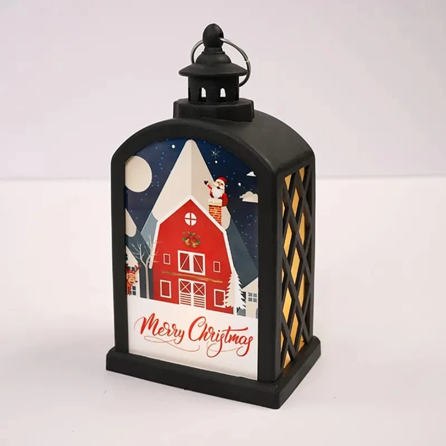 Personalized Plastic LED Storm Lantern Sublimation Christmas Sublimation Garden Lanterns Pet Film for Sublimation