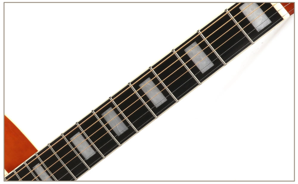 OEM 41 pulgadas buena guitarra acústica de madera mejor venta de guitarra Con incrustación acrílica de bloque