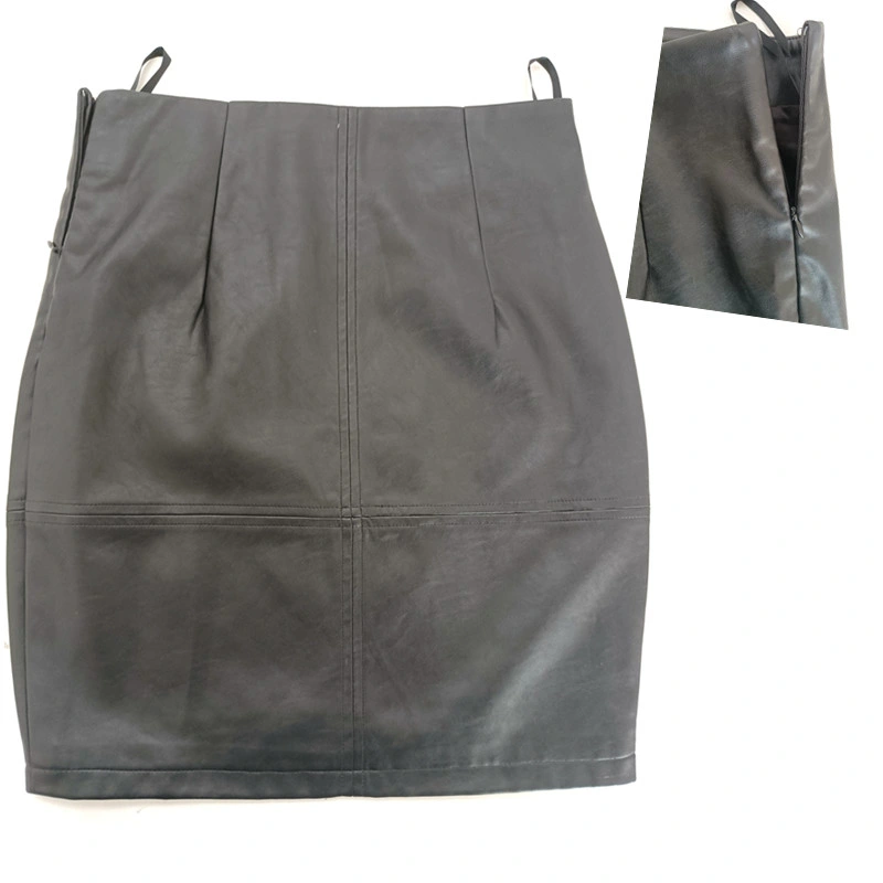 OEM Artificial Genuine Leather Jackets Distributor Dresses PU A-Line Skirts