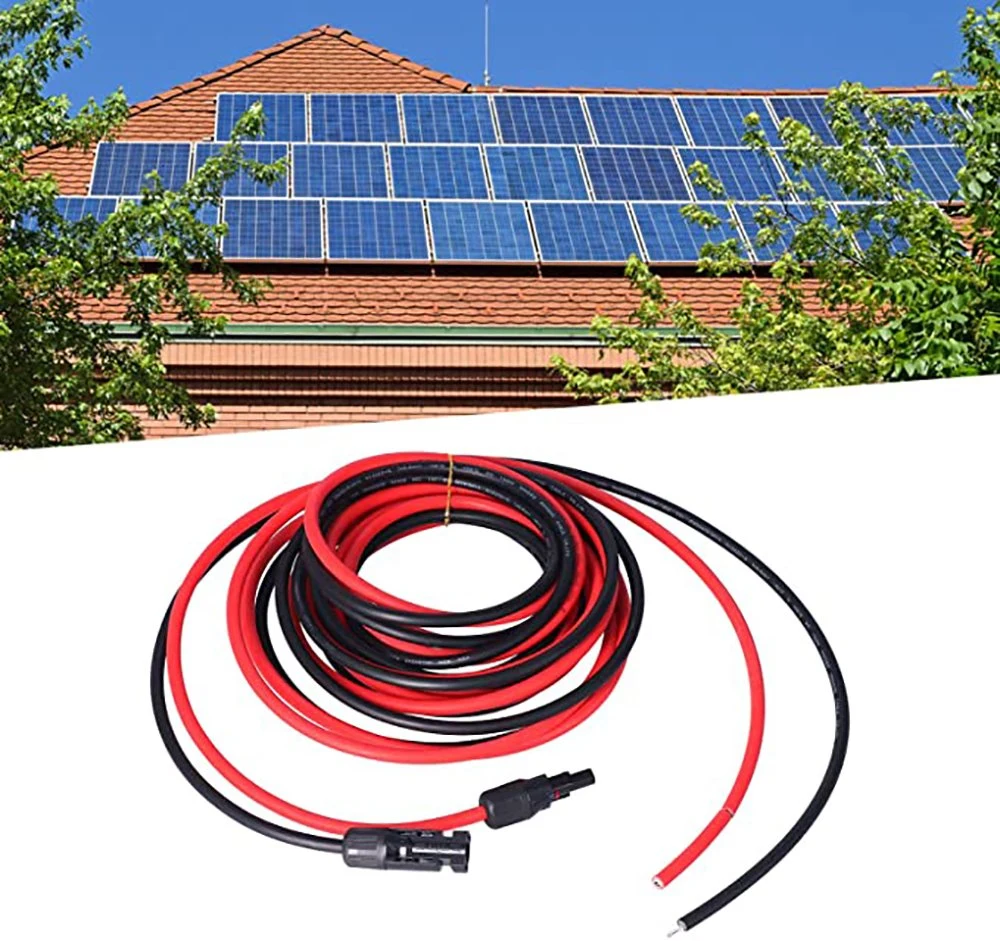 Sample Customization High quality/High cost performance  6mm2 (10 AWG) Mc4 Extension Cable with Mc4 Connector, PV Cable TUV UL Standard for Solar Panels and Solar Power 1m -10m