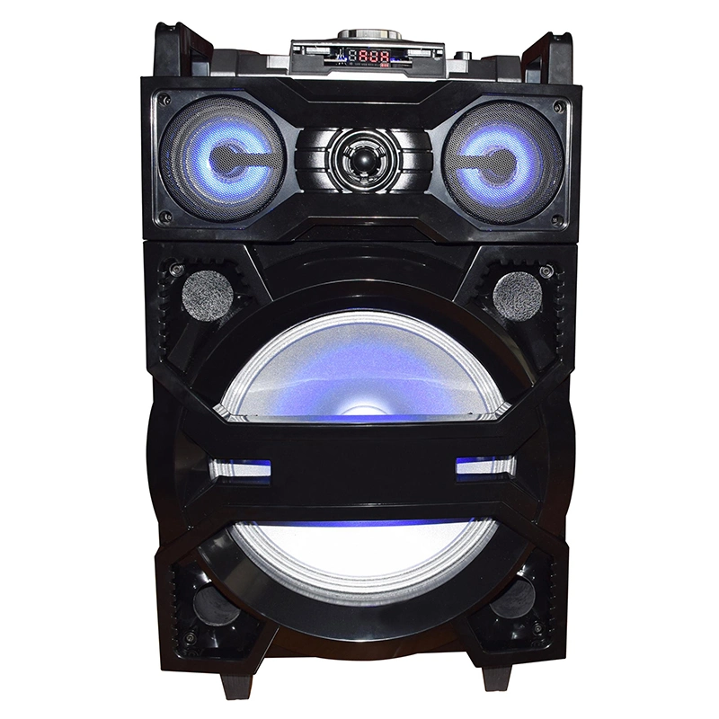 Plastic PRO Audio Portable Subwoofer DJ Speaker with RGB Light