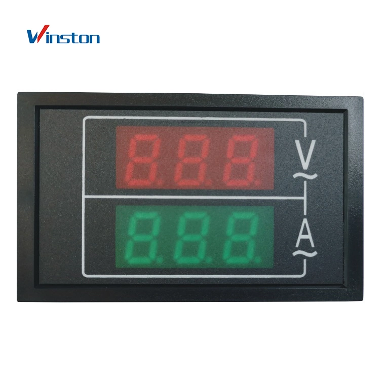 AC 80-300V 100UM Digital Dual Display LED AC Voltímetro amperímetro AMP Volts Medidor de Corrente de medidores do painel