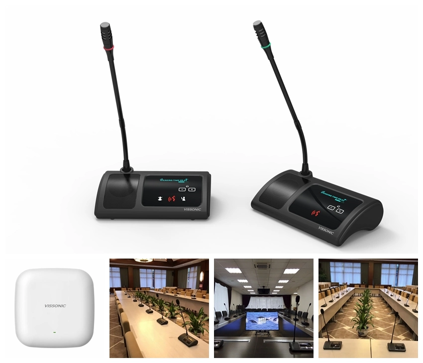 Vissonic 5g WiFi Wireless Digital High quality/High cost performance  Conference System