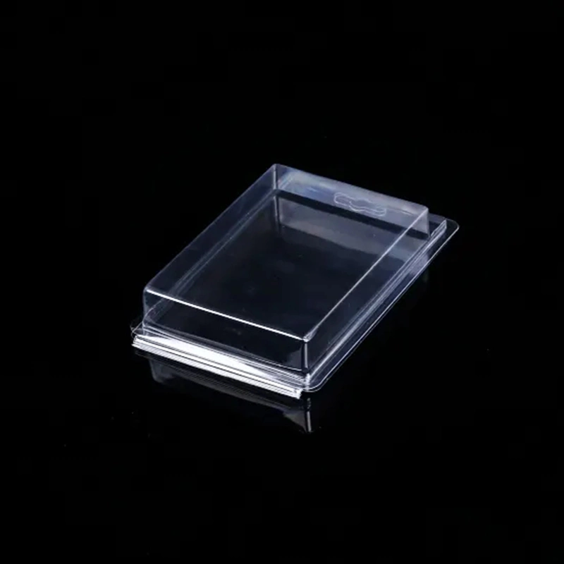 Disposable Transparent Folding PET Clamshell Plastic Container Blister Packaging Box