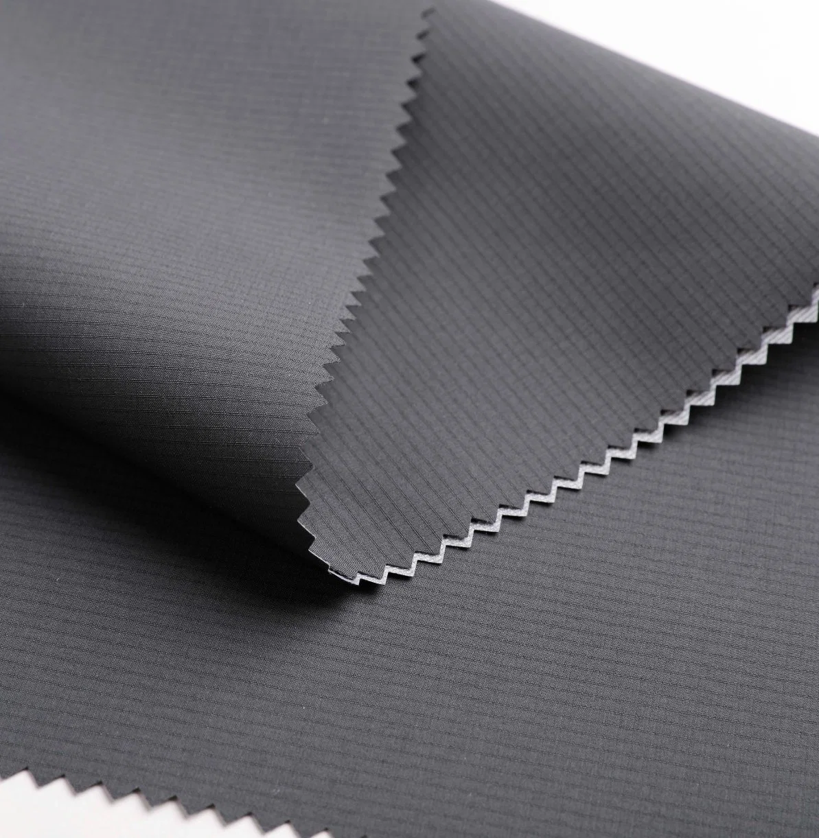 Ripstop Polyester Fabric Laminated with Tricot 3 Layers Bonding Fabric