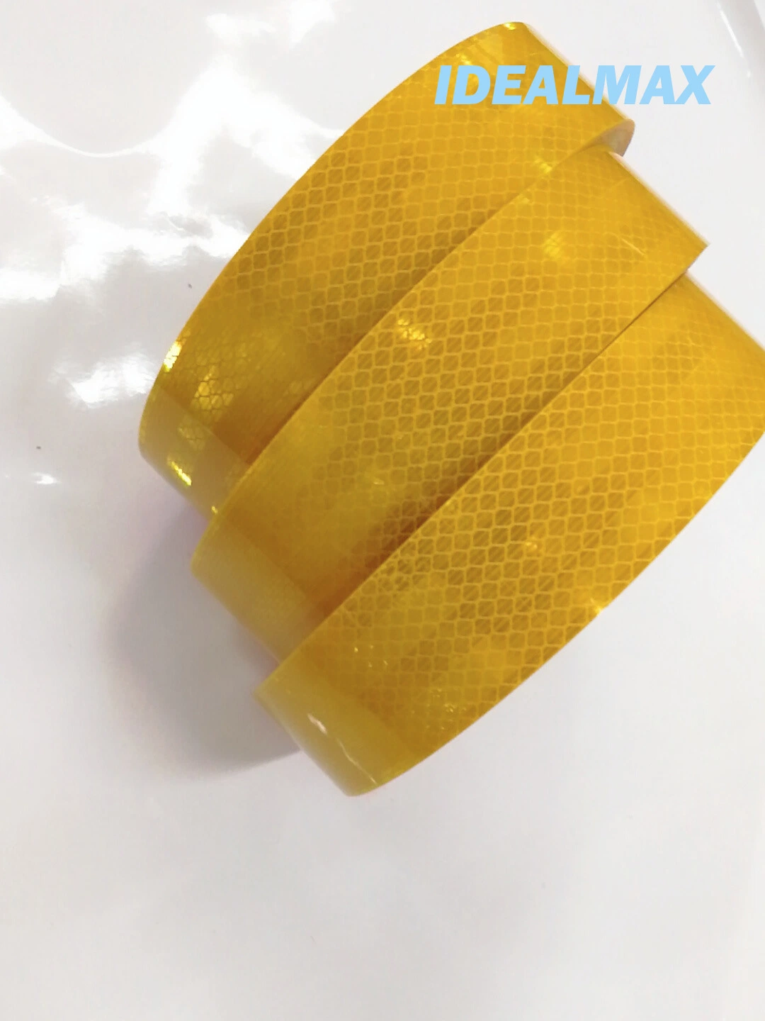 Pet Hip Yellow Reflective Material, Prismatic Reflective Yellow Vinyl Tape, Reflective Yellow Sheeting Material