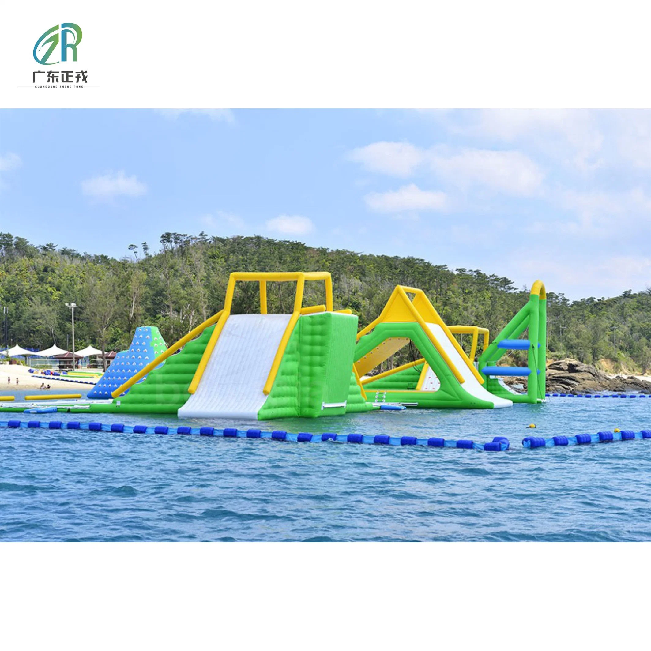 Commercial Mobile Land Inflatable Ground Water Park with Climbing & Slide Model for Sale