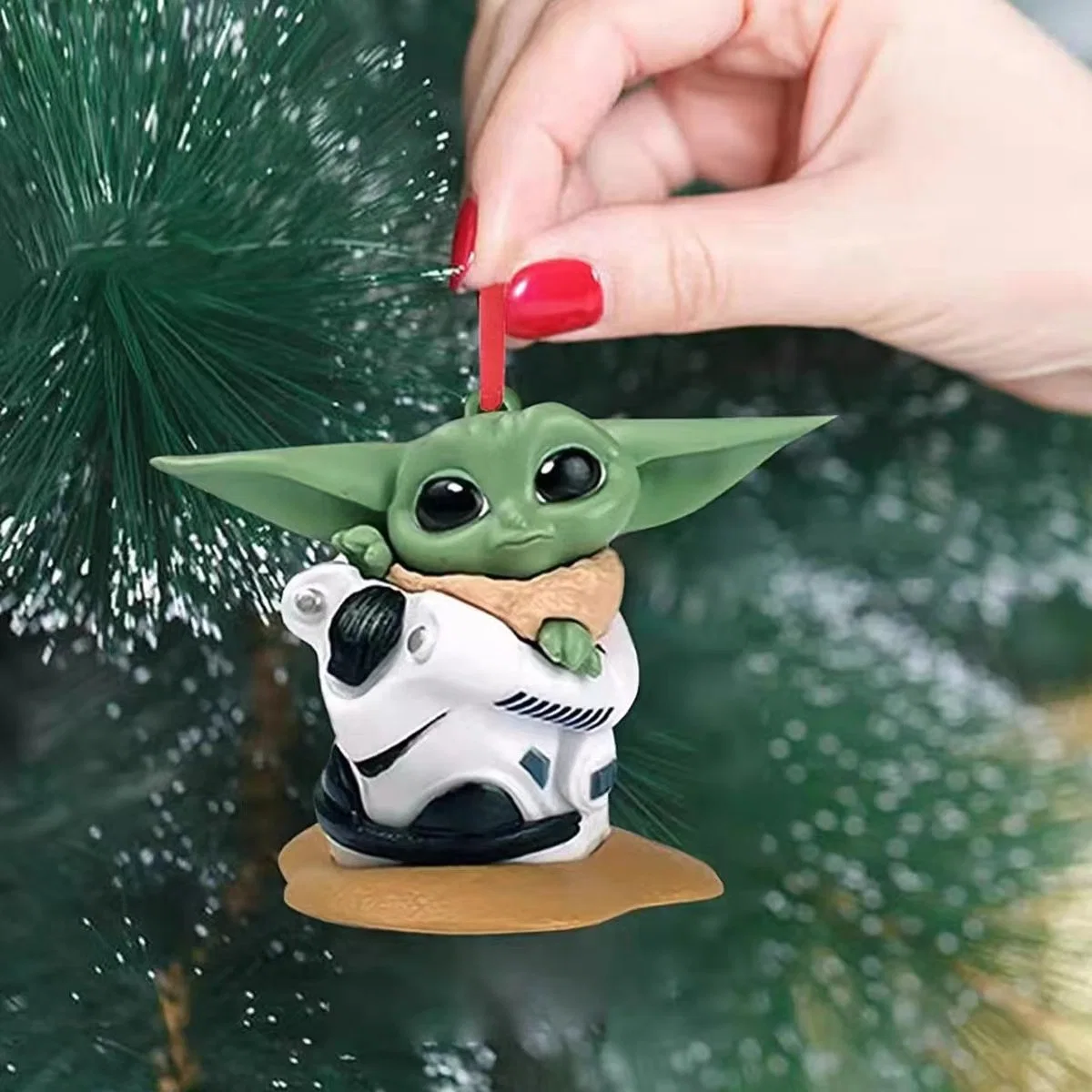 Colgante de Navidad decoración árbol de Navidad-Yoda de Disney