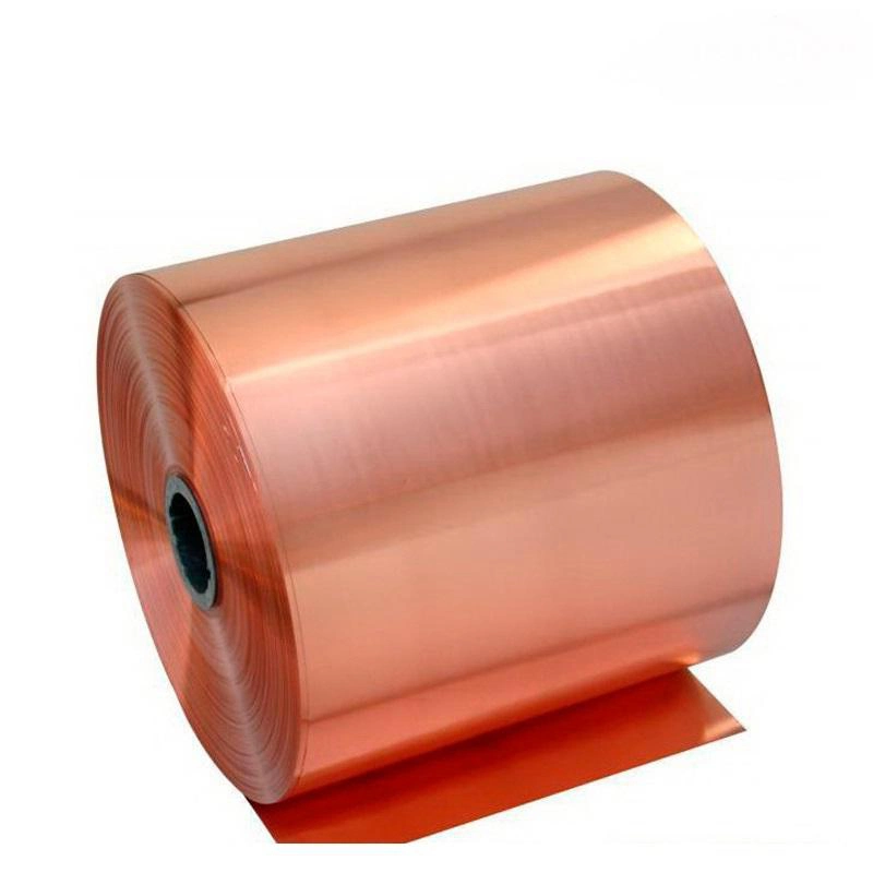 Lámina de cobre puro de alta precisión la norma ASTM C22000 C2200 C1100 C1200 C1020 C5191 C17200 C17500 C27000 T2 C1100 Bobinas de cobre puro para el radiador