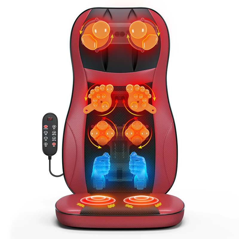 Electric Car Home Back Massage Cushion Kneading Shiatsu Massage Seat Full Body Massager with Heat