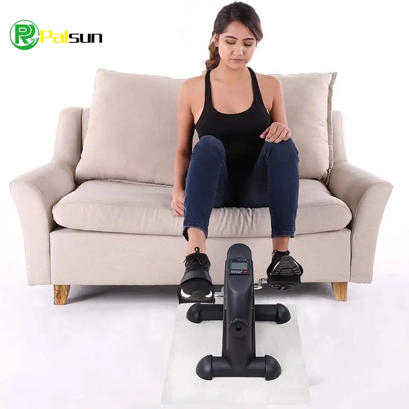 Home Gym with Screen Portable Fitness Leg Exercise Mini Foot Pedal Exerciser Cycle Exercise Bike