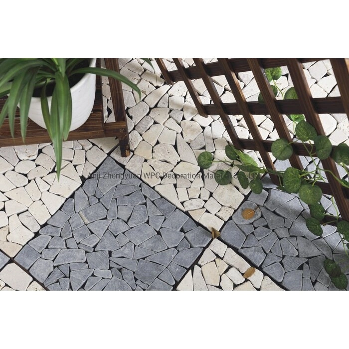 Chinese Factory 30X30 Marble Anti Slip Playground Decking Outdoor Beige Stone Floor Tiles