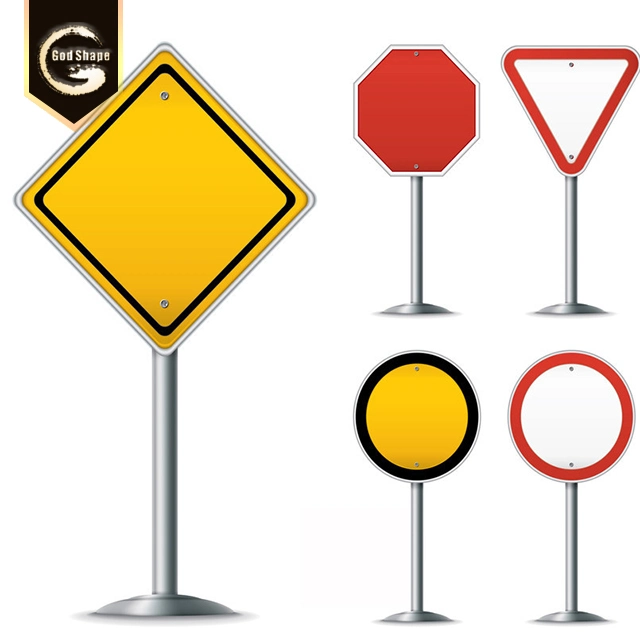 Customized Good Quality Aluminum Roadway Safety Hi-Vis Reflective Traffic Sign