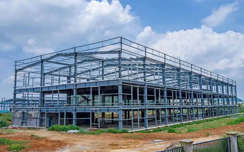 Prefabricated Engineering H Beam with Storage Shed Hanger Workshop Warehouse Steel Structure