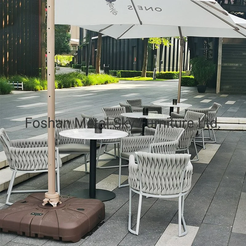 Outdoor Metal Patio Garden Gazebo Villa Rattan Waiting Bench Chair