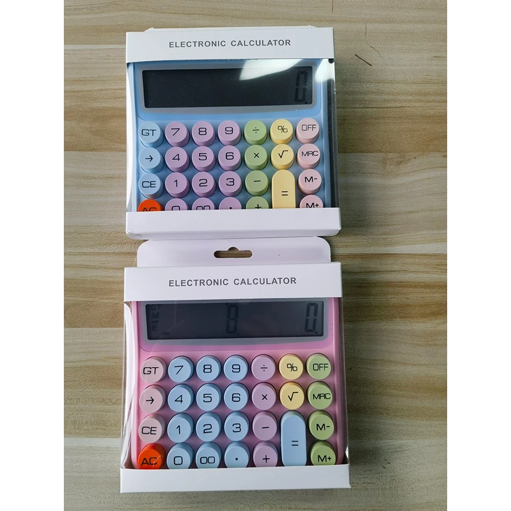Macarone Table 12 Digit Large Screen Calculator Promotion and Gift Christmas
