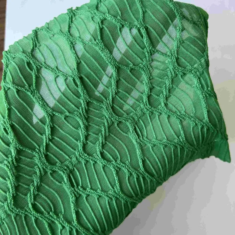 تصميم جديد من المنسوجات الكاكار الملمس صديق البيئة لبوليستر سباندكس قماش وأريكة