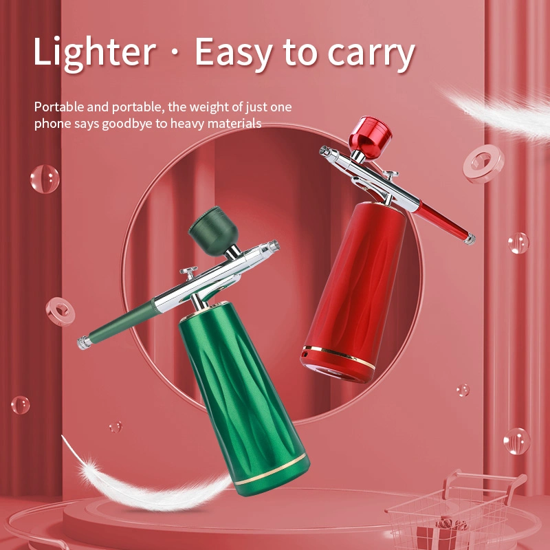 Hot Portable Handheld Device Airbrush High Pressure Nano Spray Moisture Water Oxygen Injection Device