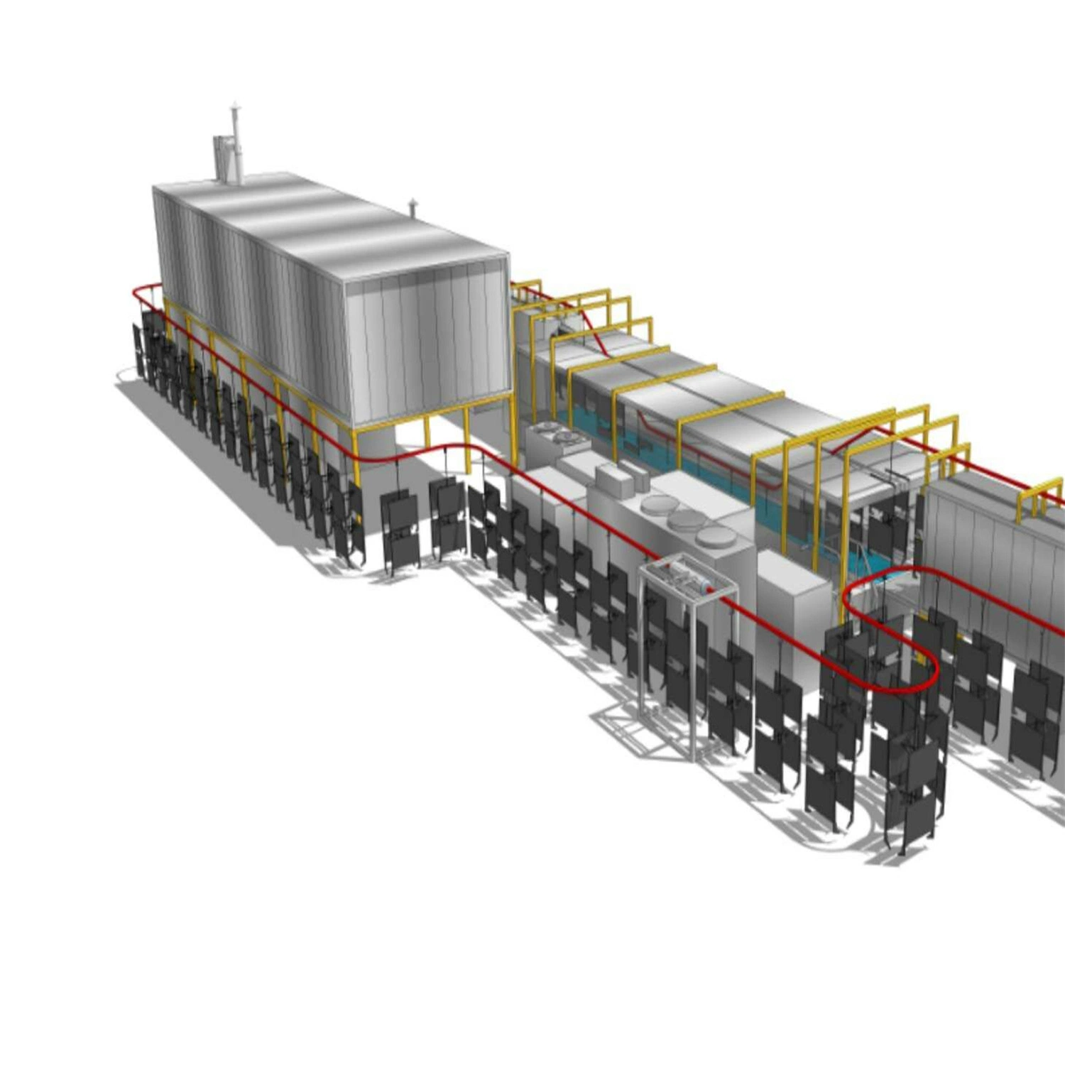 Electrophoretic Painting Equipment ED Coating Line Ced Painting Line for Auto Industry