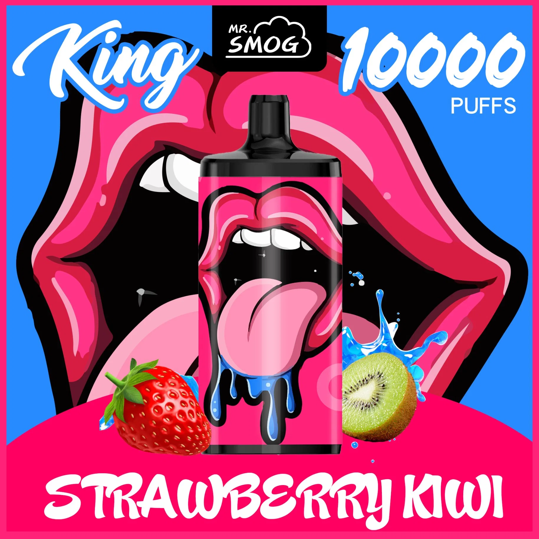 Wiederaufladbare 650 mAh Vape MR Smog King 10000 Puffs Elf E Cig Fume Inifinity Electronic Products