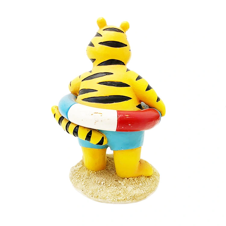 Resin Suppliers Minions Ornament Small Cute Tiger Animal Figurines Cartoon Statue for Kids Desktop