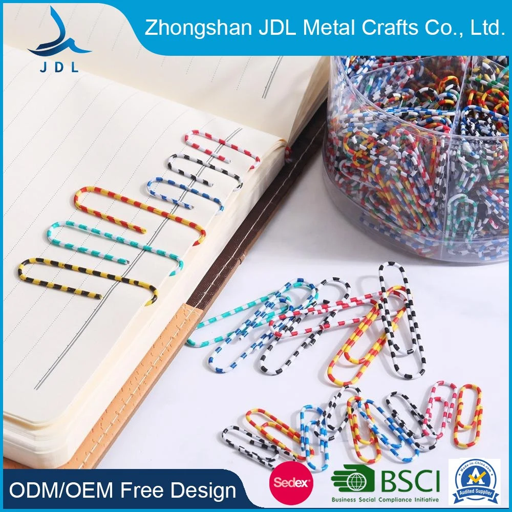Manufacturers Produce Eco-Friendly Colorful Standard Metal Paper Clips Office Stationery