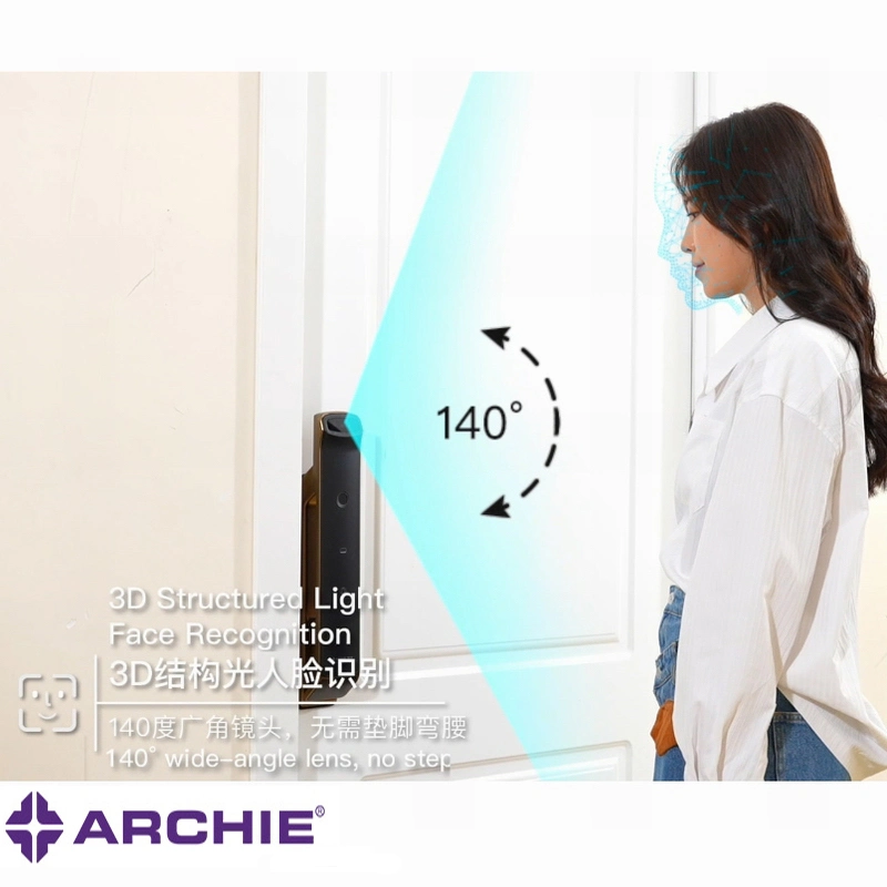 Archie Automatical Face Fingerprint Combination Card Tuya Smart Door Lock