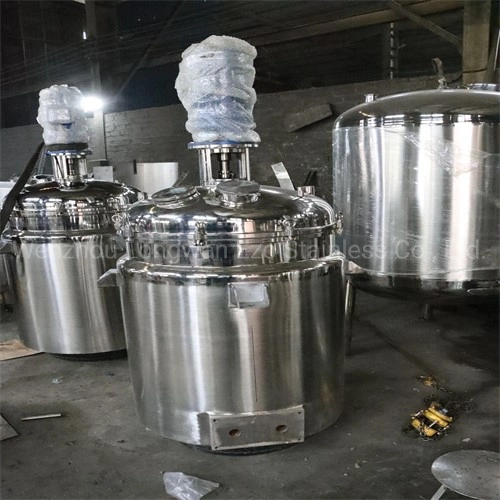 Ezo Stainless Steel Sanitary Grade Vertical Pressure Sterile Vacuum Milk Electric Heating Emulsification Tank