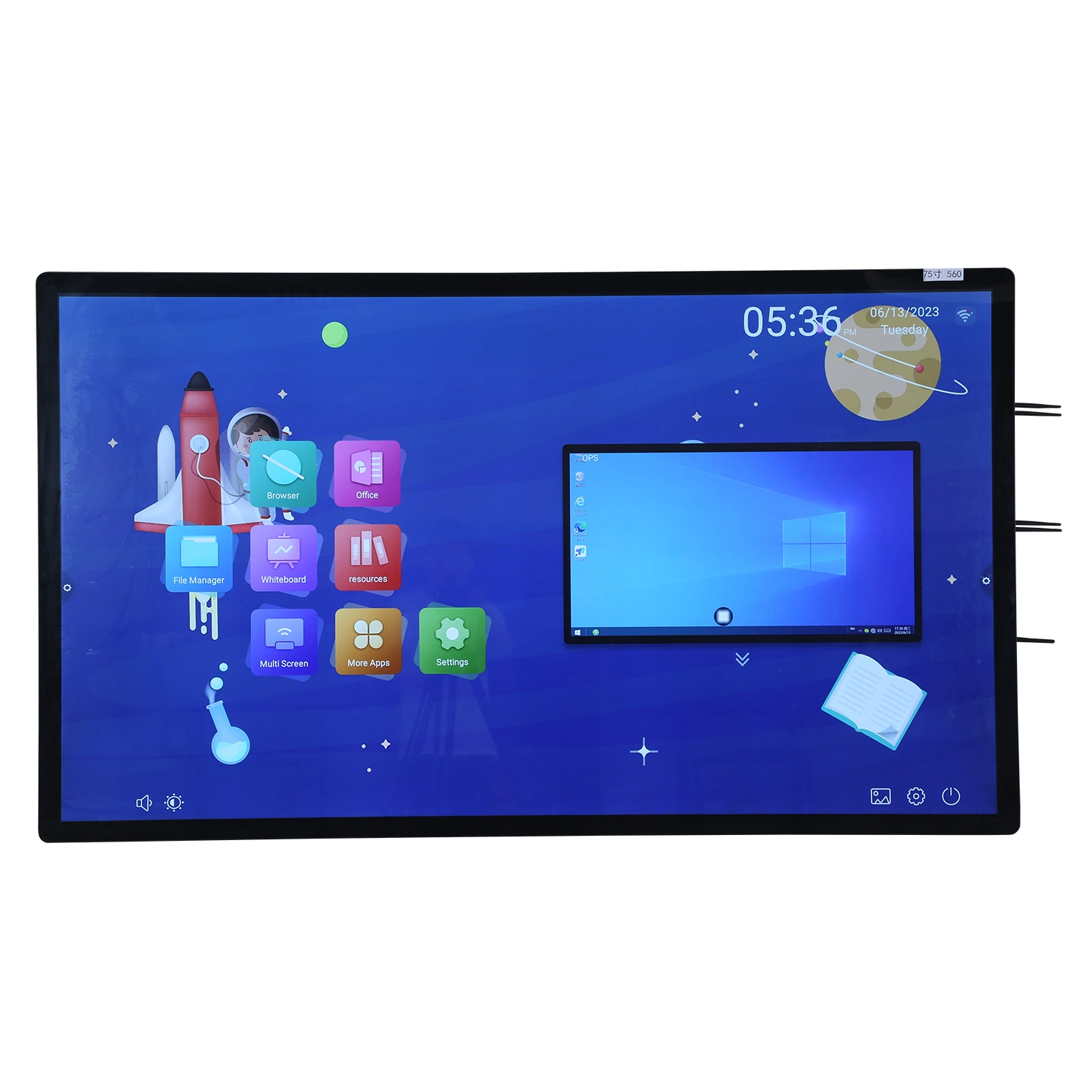 55 65 75 86 98 110 Inch Interactive Touch Screen Smart Whiteboard Interactive Whiteboard with Stand