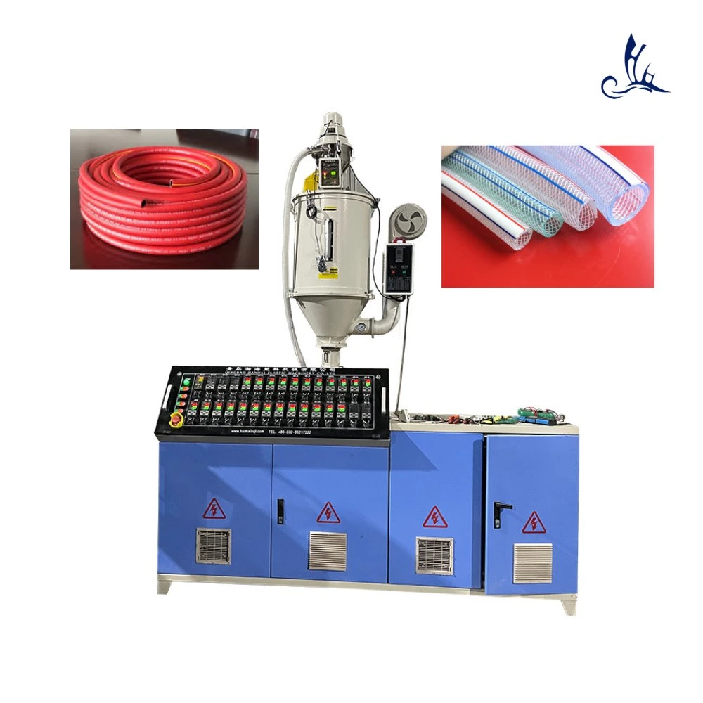 Conical Double Screw Extruder PVC Garden Hose Drip Irriigation Water Flexible Soft Pipe Extrusion Line