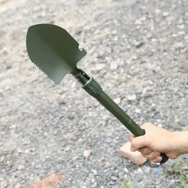 Portátil multifunções Survival Snow Spade Shovel Camping Jardim Shovel Pega dobrável