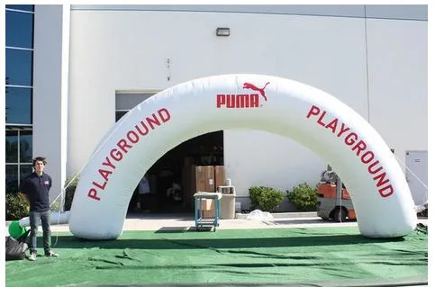 2023 New Custom Branded Round Inflatable Arch with Logo Drive Energy Drink