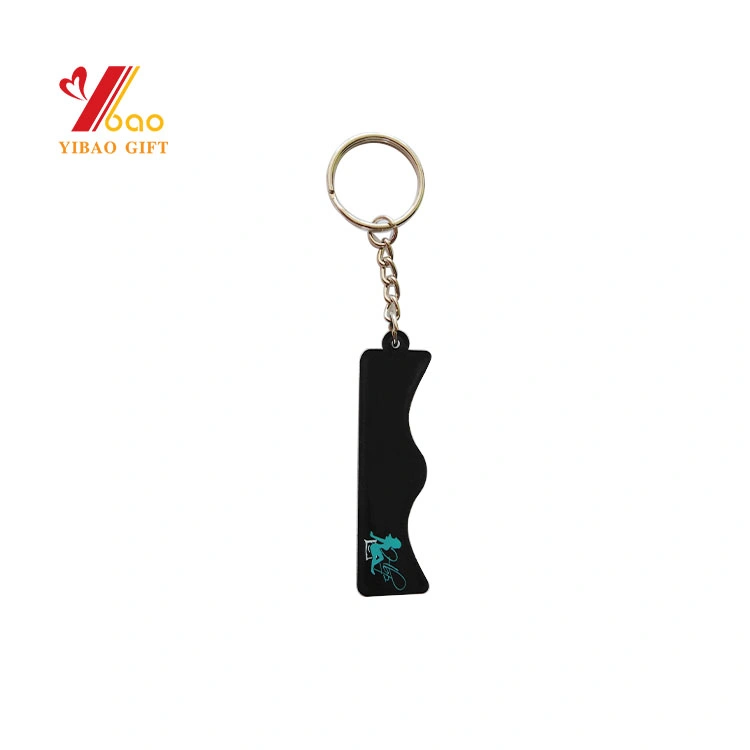 Factory Promotion Custom Logo Black Mini Special Design Keychain