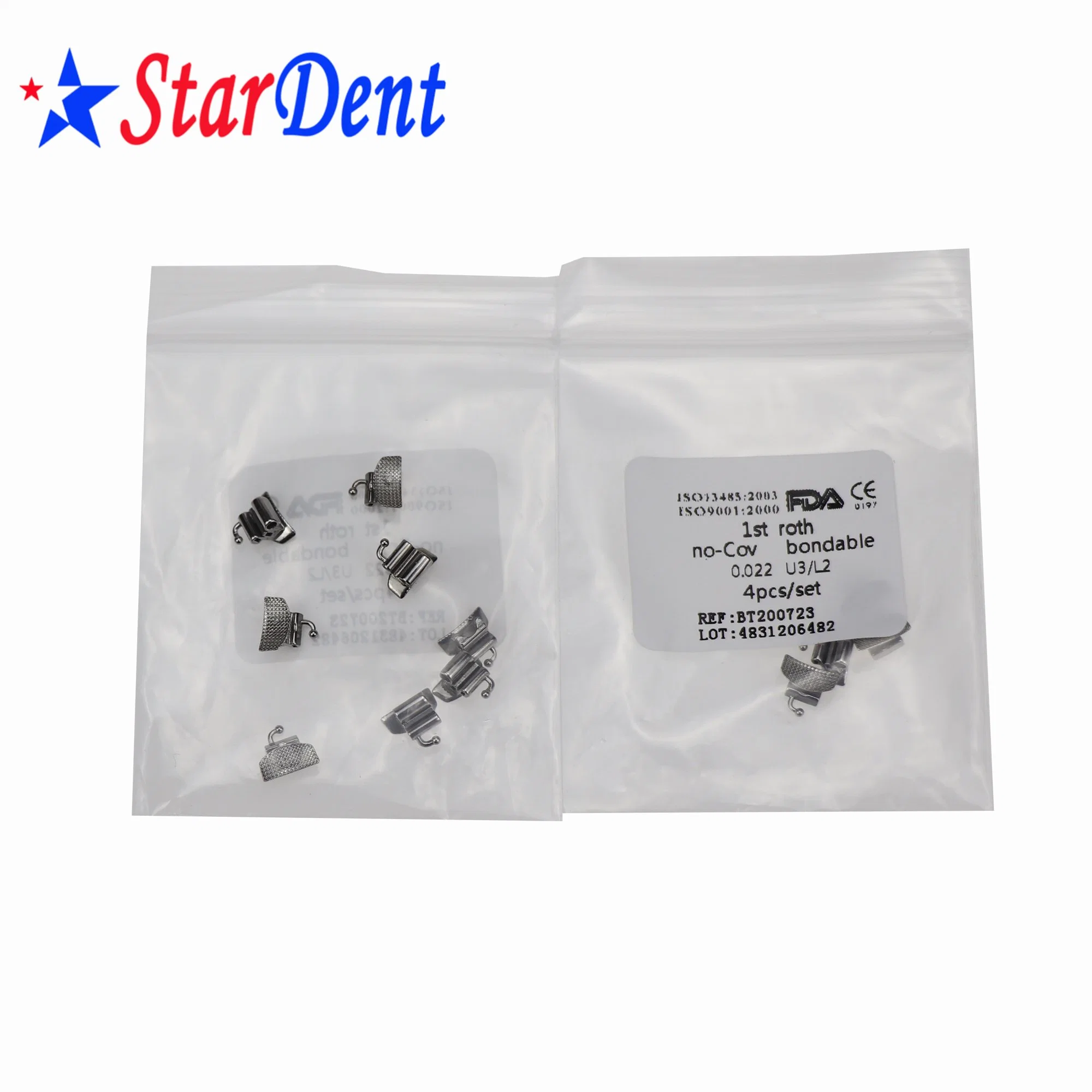 Good Quality Dental Orthodontic Buccal Tube 4PC/Bag