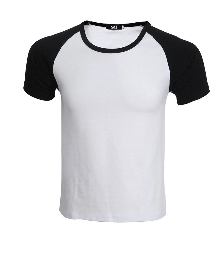 SJ-X2008 Short-Sleeved Raglan Shoulder Class Uniform Custom T-Shirt Wholesale/Supplier Cotton Blank Advertising Shirt Cultural Shirt Overalls to Print