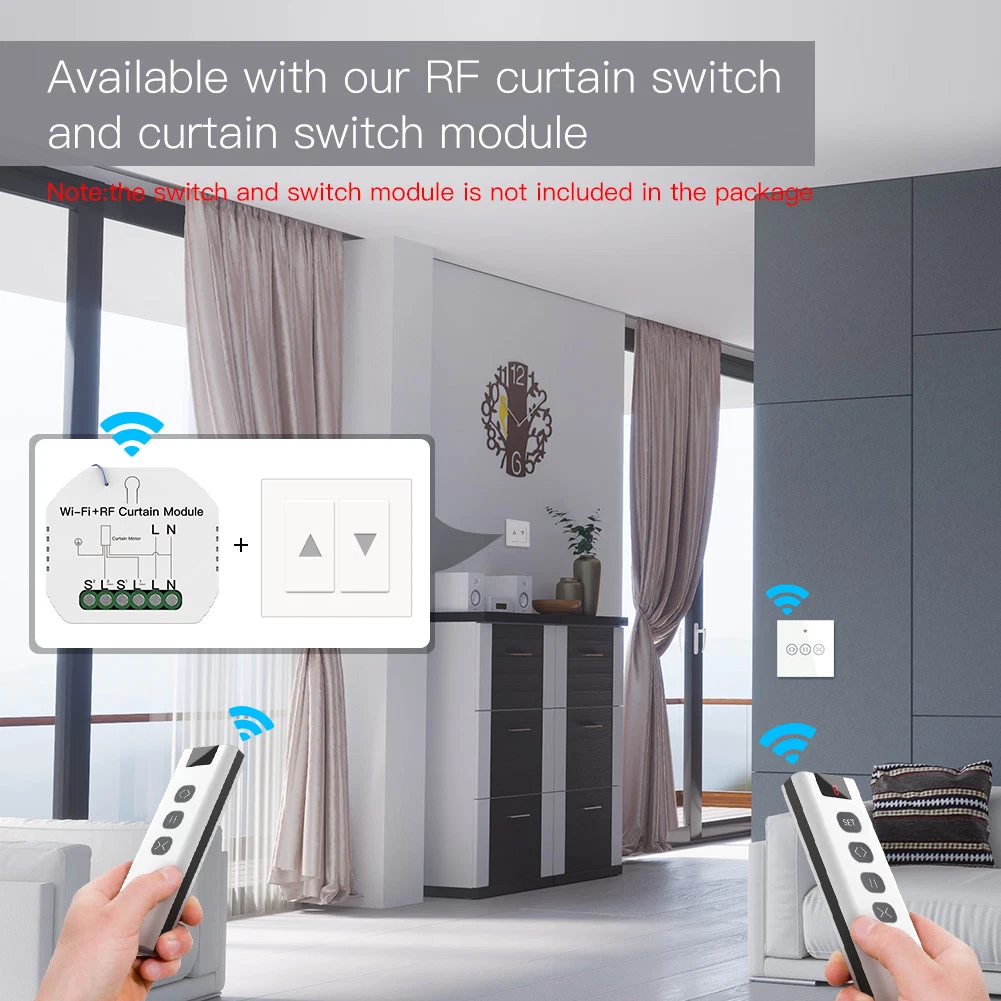 Curtain RF433 Remote Control for Smart Curtain Window Motor Driver Switch Module Roller Blinds Robot