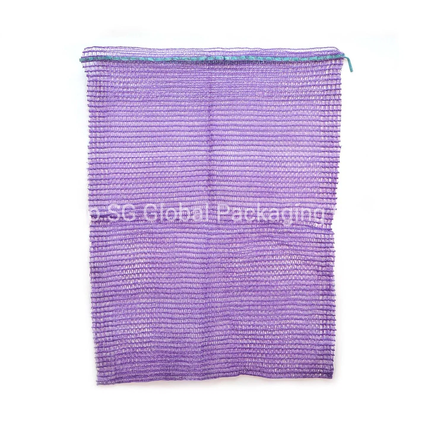 GRS New Material Poly Net Sack PE Raschel Leno Mesh Bag 30X47cm Packing10kg Biodegradable Expandable Plastic Offset Printing Drawstring Firewood Fruit Vegetable