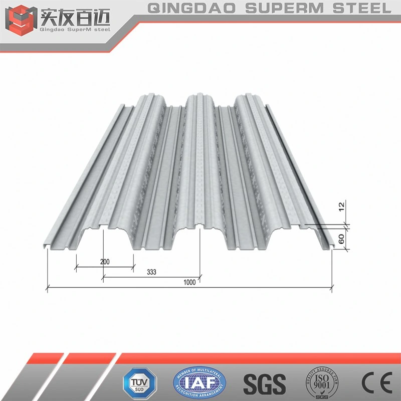 Galvanized Steel Metal Floor Decking for Mezzanine Concrete Floor