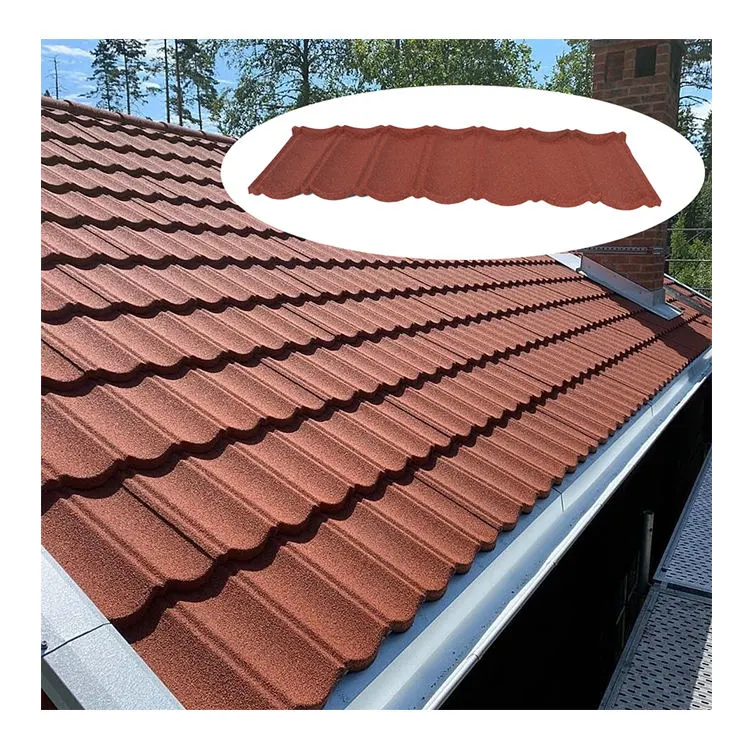 Factory with BV SGS Stone Chip Coated Steel Roof Sheet Wood Shake Tile Az40, 0.31mm Strong Wind Resistance