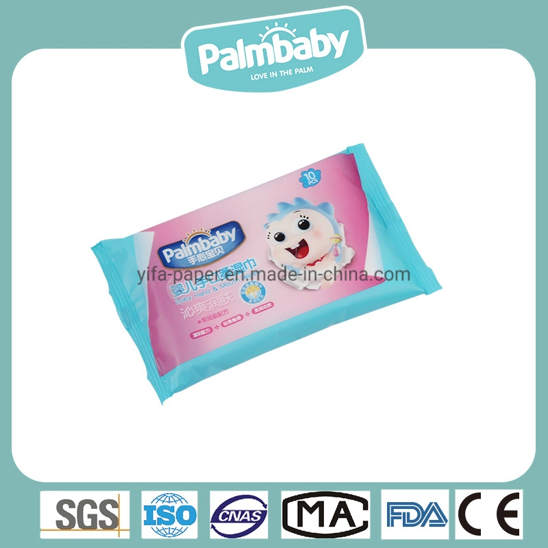 Cuidado de piel de bebé toalla mojada 10-80 PCS Palmbaby las toallitas húmedas