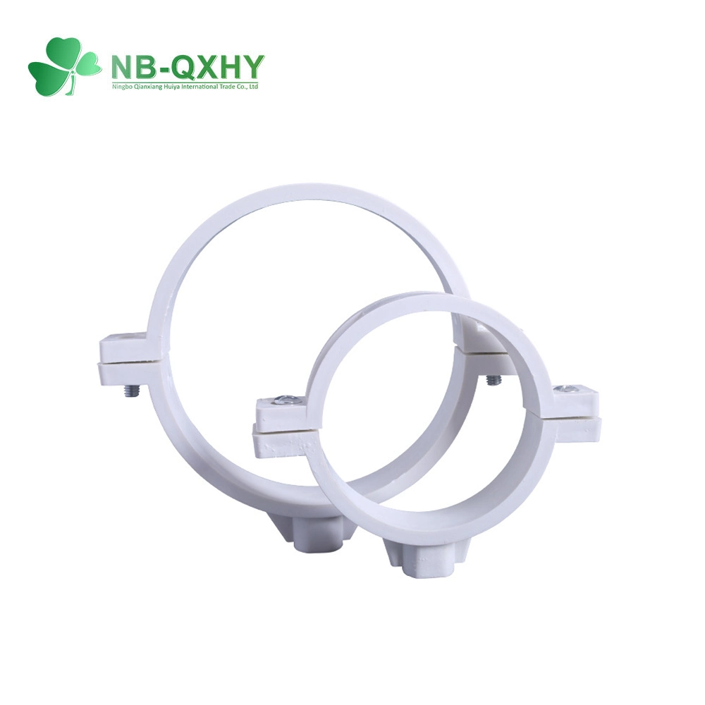 China OEM Plastic PVC Drain Quick Pipe Fitting Saddle Clamp