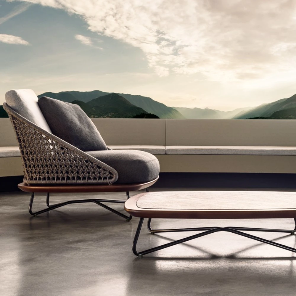 Home Aluminium Frame Rattan Woven Garden Sofa Set Modern Outdoor Furniture Wholesale/Supplier
