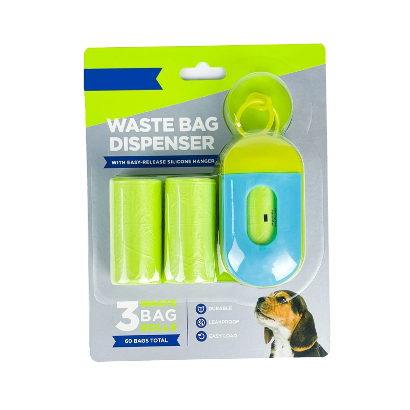 Saco de lixo com logótipo personalizado saco para cão compostável biodegradável com Suporte