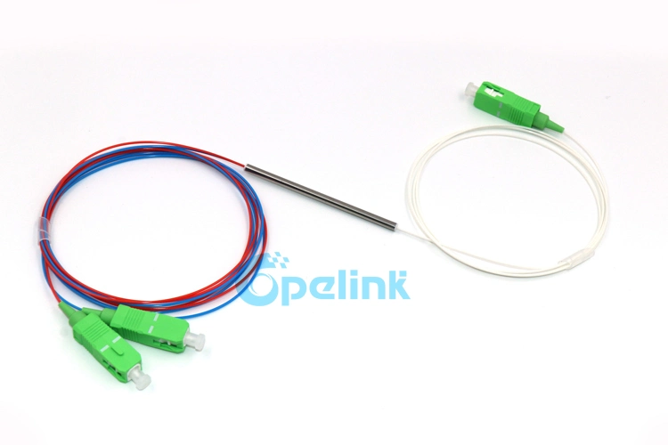 1X2 Fiber Optic Fbt Coupler with Sc/APC, 1490nm, 1m