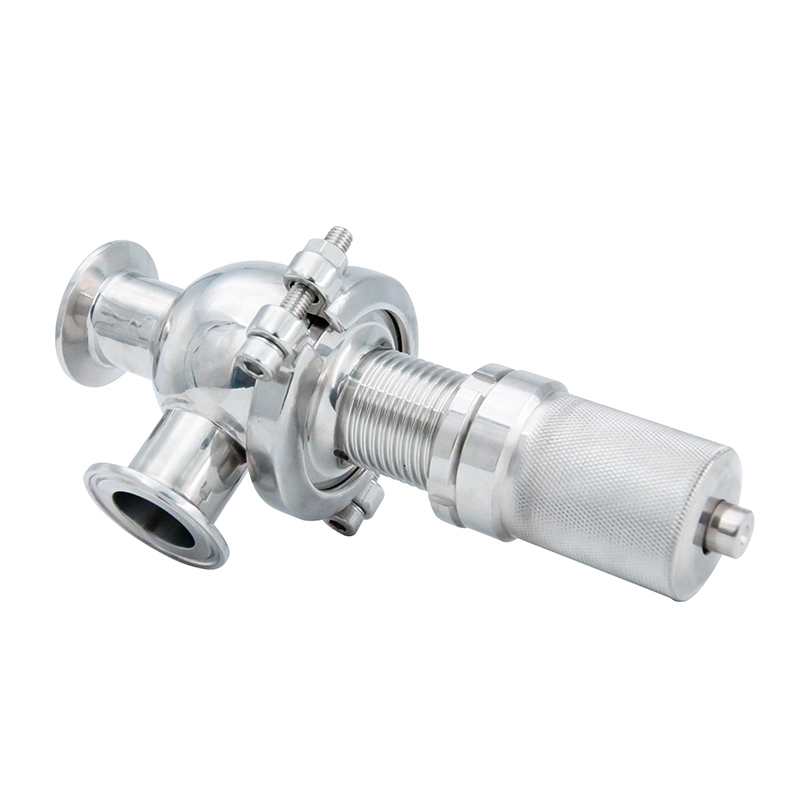 DN40 Sanitary Manual Pressure Safety Relief Valves with Clamping Connection