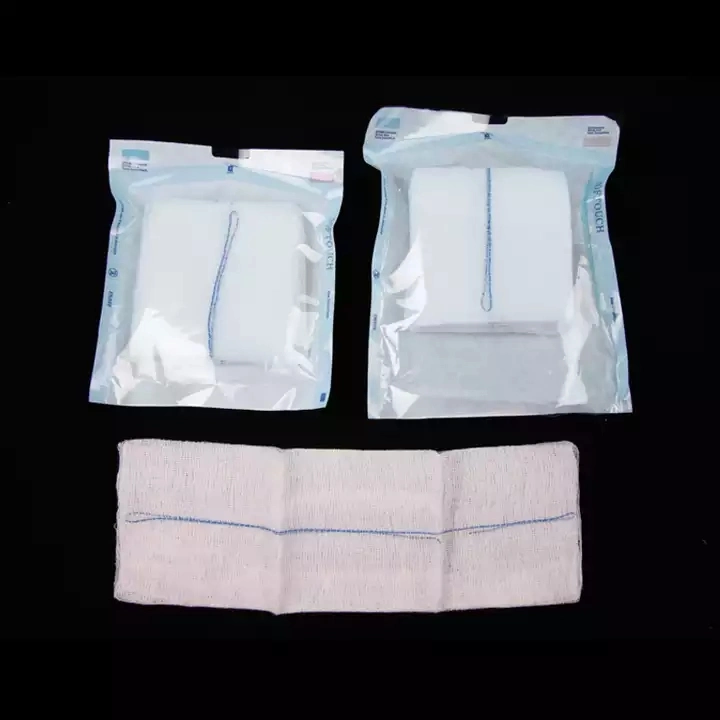 Medical Care Gauze Swabs 8 Ply Sterile Gauze Pad 100% Cotton 7.5X7.5cm Medical Disposable Gauze