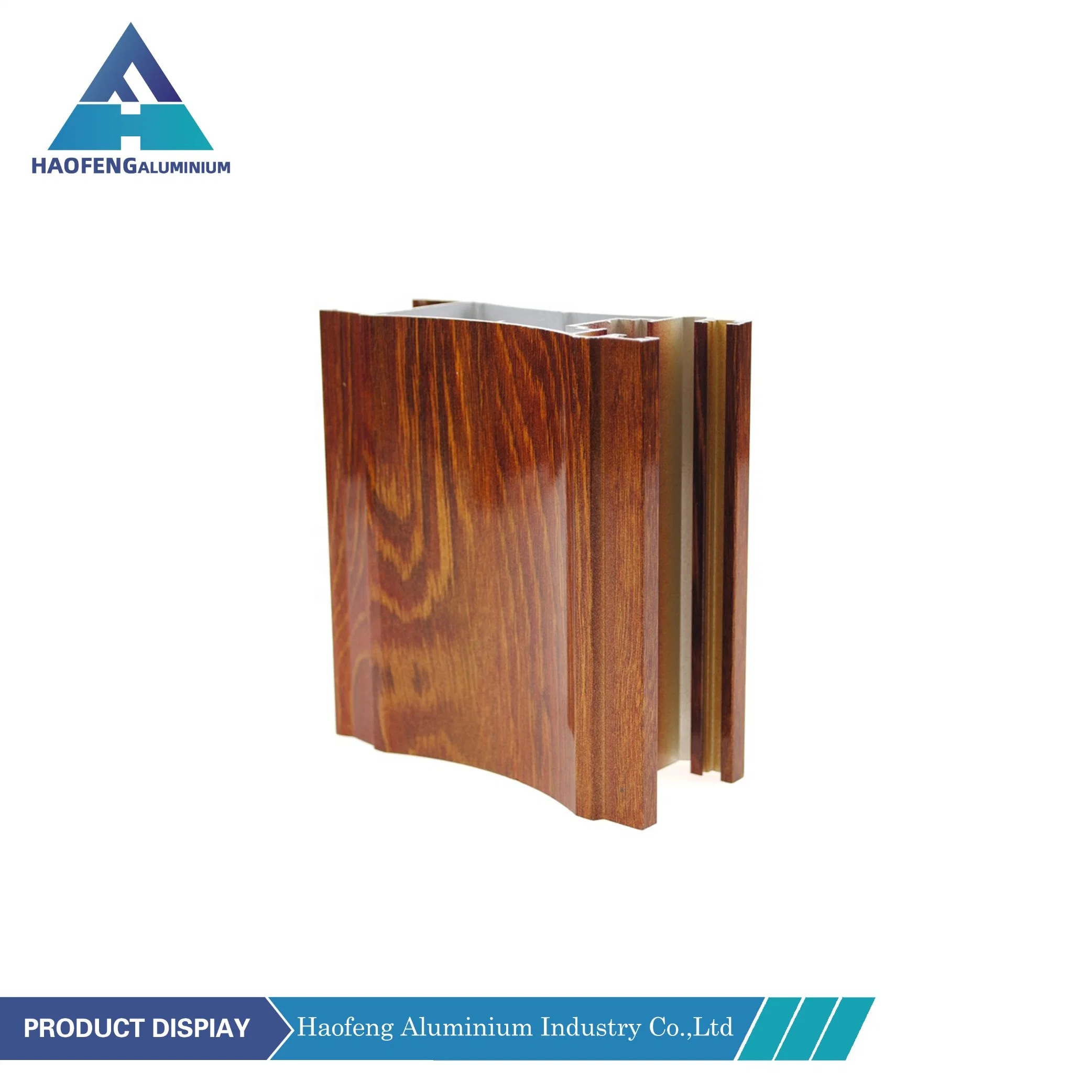 Extruded Wood Grain 6063 T5 Aluminium Alloy Window Extrusion Aluminum Profile Door