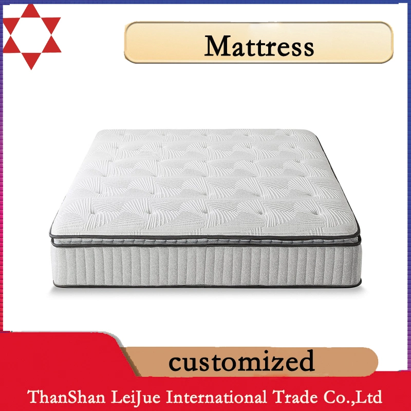 Matelas à ressorts ensachés en mousse de latex naturel très demandé pour la maison et la chambre à coucher.